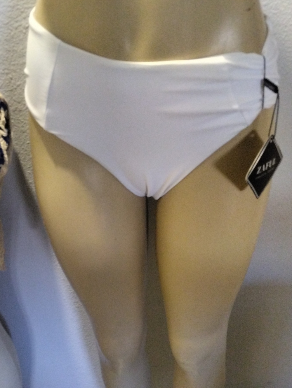Zaful White Mid-Rise Bikini Briefs